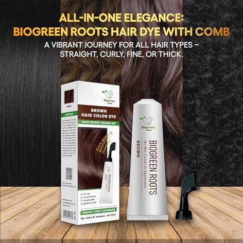 Biogreen Roots Herbal Hair Dye Brown 150ml Ammonia-Free