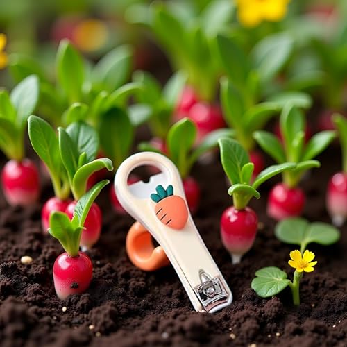 Cute Radish Mini Nail Clippers Portable Stainless Steel Manicure Tool