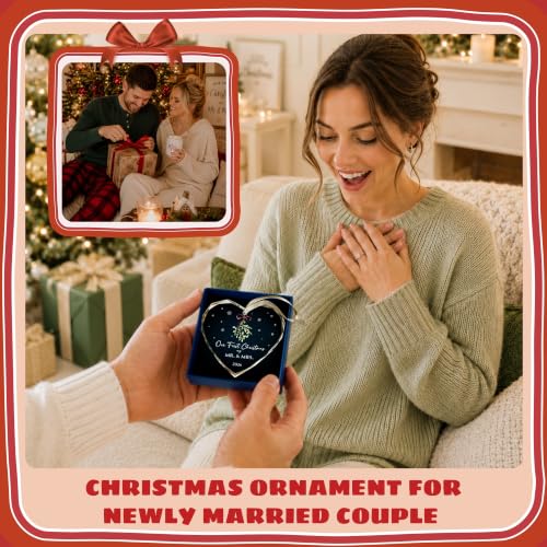 First Christmas Married Ornament 2026 - Mr and Mrs Gift