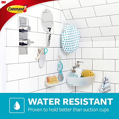 Command Transparent Bath Razor Holder with Water-Resistant Strip