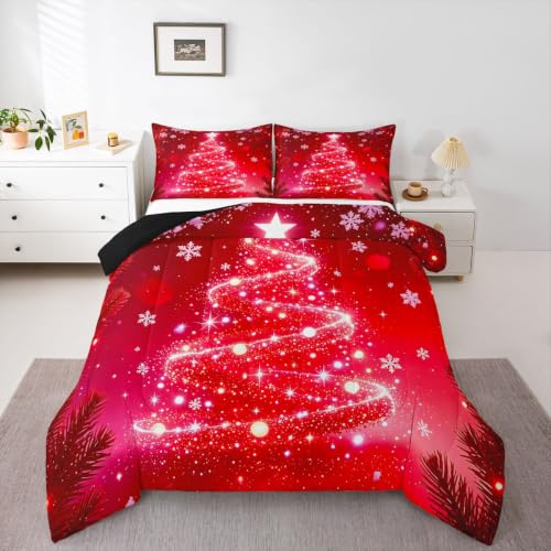 Kids Christmas Tree Comforter Set Full Size - Multi 8038 - Feelyou
