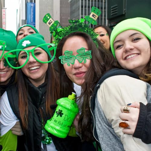St. Patrick's Day Shamrock Headband and Glasses Party Accessory Set
