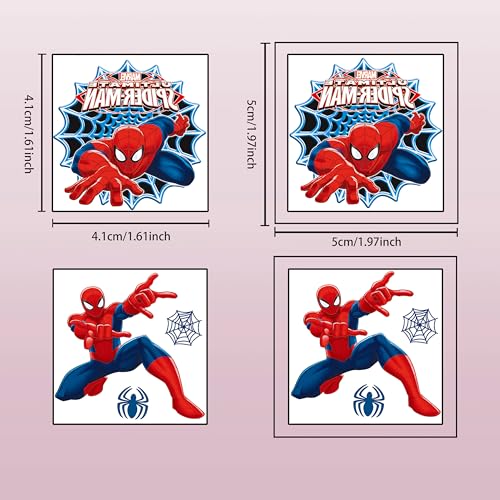 Spider-Man Temporary Tattoos 20pcs Kids Party Favors Stickers