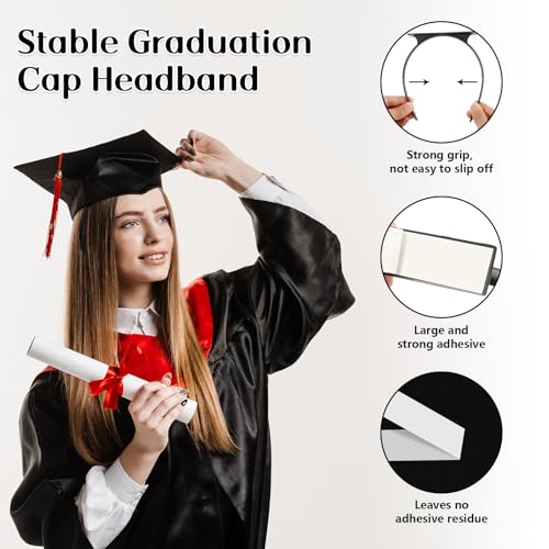 Phoncoo Graduation Cap Headband Insert Anti-Fall Hat Holder