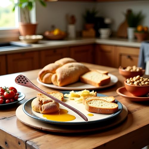 Myuiao Wooden Honey Dipper Stick - Handmade Long Handle Drizzler Spoon