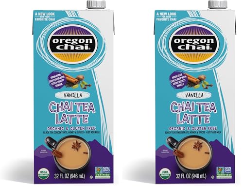 Oregon Chai Vanilla Chai Concentrate - 32 Fl Oz Pack of 2
