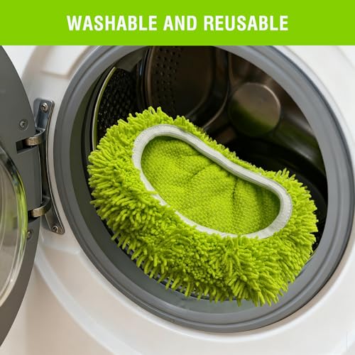 Wooyee Reusable Microfiber Mop Pads for Swiffer Sweeper (4 Pack)