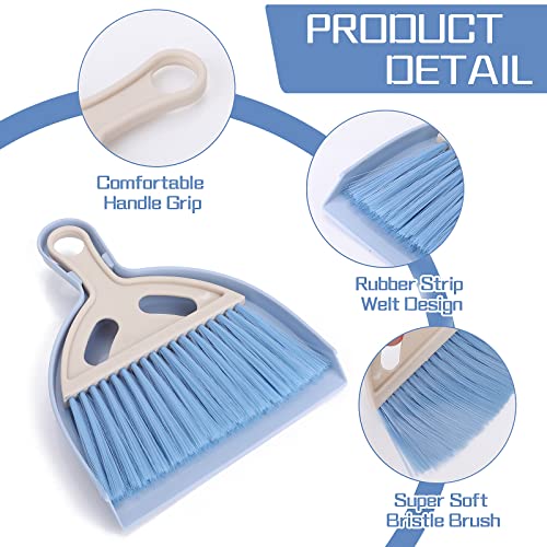 Cobee Mini Broom and Dustpan Cleaning Set - Blue