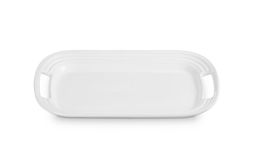 Le Creuset Stoneware Serving Platter, 14 in., White