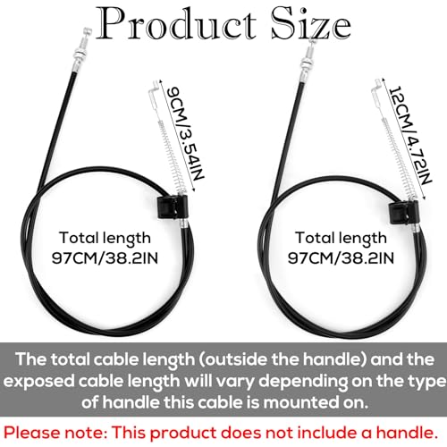 Fukaisu Universal Sofa Recliner Replacement Cable - 38.2in Pull Handle Hook
