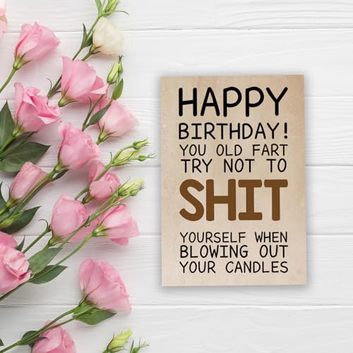 Funny Humor Birthday Card for 50th 60th 70th 80th Celebrations