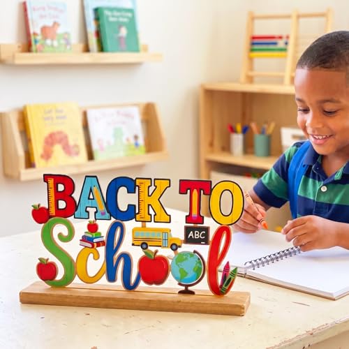 Back to School Metal Table Decoration - First Day of School Desk Sign