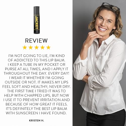 JACKET Lip Lock SPF 15 Moisturizing Lip Balm with Sunscreen