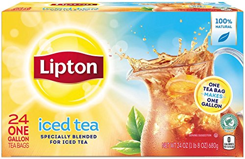 Lipton Iced Tea Bags - 1 oz, 24 Count Pack - Perfect for Gallons