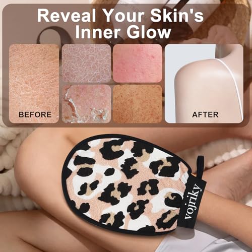 Vojriky Exfoliating Body Scrub Glove for Shower & Dead Skin Removal