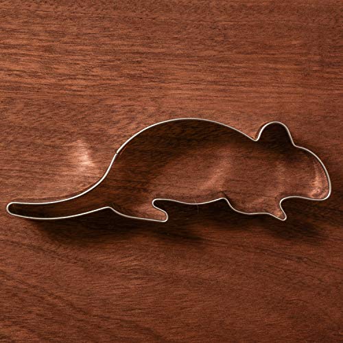 4.6-Inch Stainless Steel Mouse Cookie Cutter - Baking & Craft Tool
