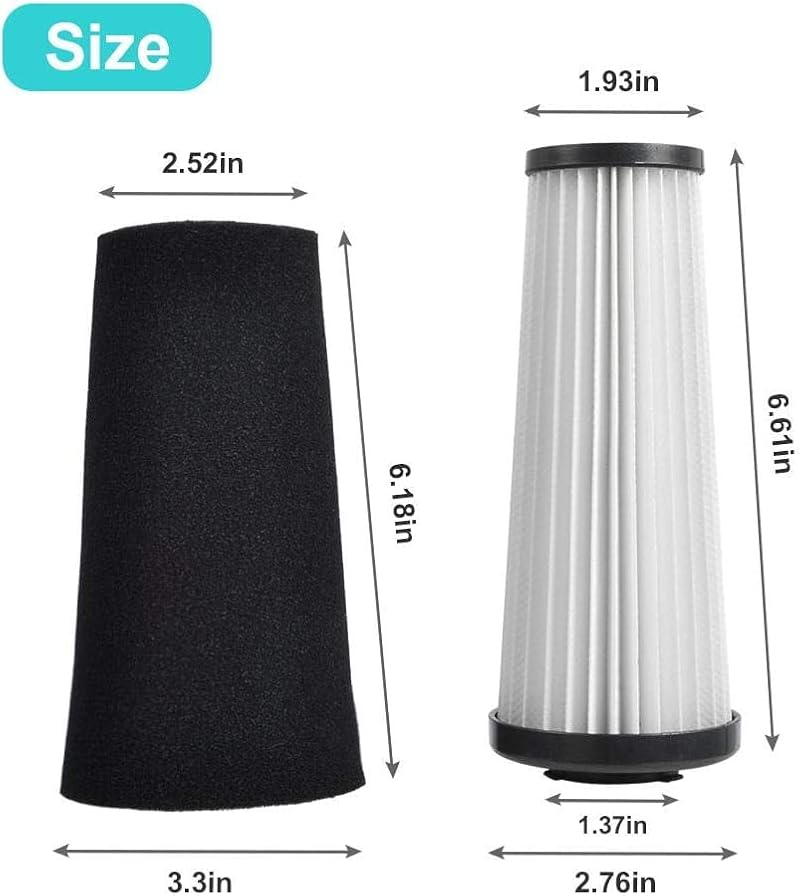 KEEPOW F112 Odor-Trapping Filter Replacement - 1 Pack for Dirt Devil