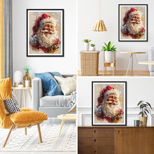 Christmas Diamond Painting Kit - Santa Claus Full Drill Crystal Art 30x40cm - Variation of THIS listing