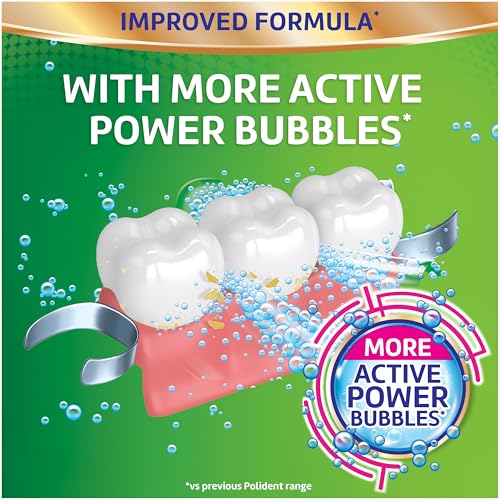 Polident Overnight Whitening Antibacterial Dental Cleanser Tablets 60 Count