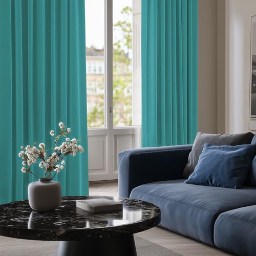 Deconovo 63-Inch Blackout Curtain for Living Room - Energy Saving