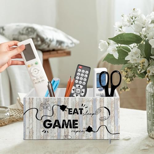 Wooden Desk Organizer with 3 Compartments for Pens & Accessories