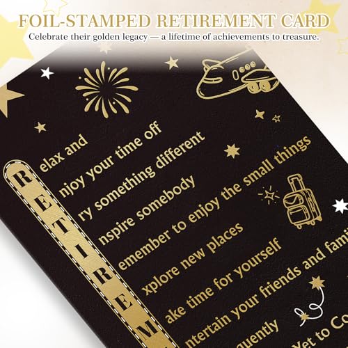 D24TIME Retirement Card with Certificate & Envelope - 5.5x8in