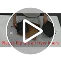 Redfly Silicone Air Fryer Liners - 2 Pack Reusable 8.5in