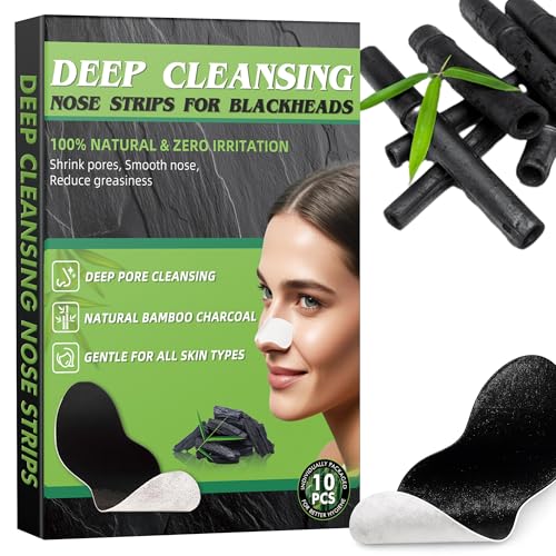 Lubynia Charcoal Blackhead Remover Nose Strips - Deep Cleansing Pore Strips