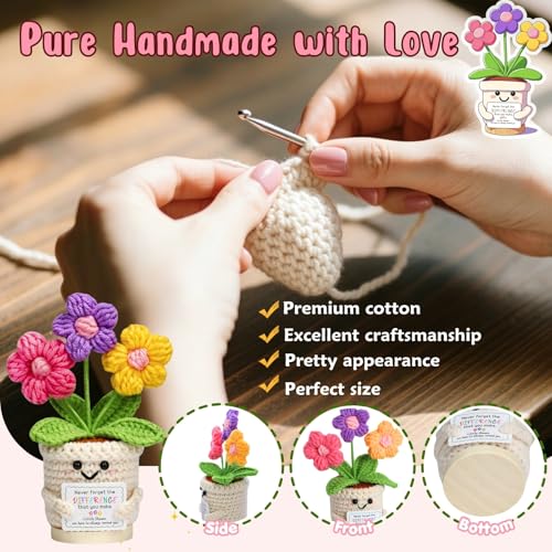 Inspirational Crochet Flower Gift Set for Women - Teacher Appreciation