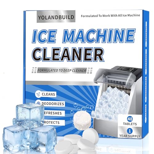YoLandBuild Ice Machine Cleaner Tablets - 48 Pack Descaler for Nugget Makers
