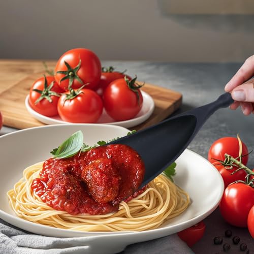 Silicone Cooking Spoon with Wooden Handle - Heat-Resistant & BPA-Free
