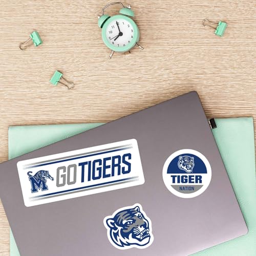 University of Memphis Vinyl Decal Pack - 3 Stickers for Car & Laptop