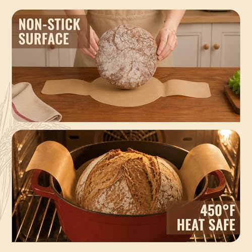 BlissBoard Disposable Sourdough Parchment Paper Sling - 30 Pcs