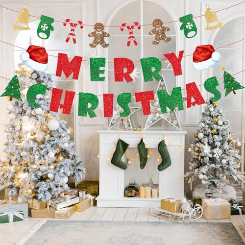 Indoor Christmas Banner Wall Decor for Holiday Party Festivities
