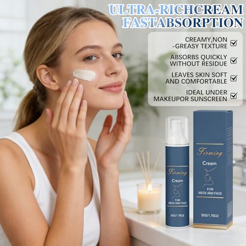 Firming Night Cream with Hyaluronic Acid - 2PCS Face and Neck Anti-Wrinkle Moisturizer