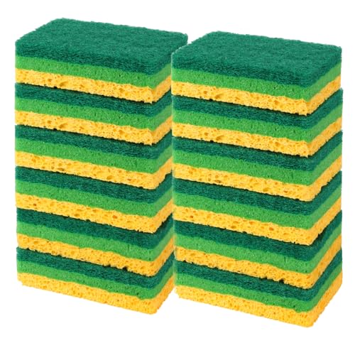 12 Pack Non-Scratch Kitchen Cleaning Sponges for Dishes