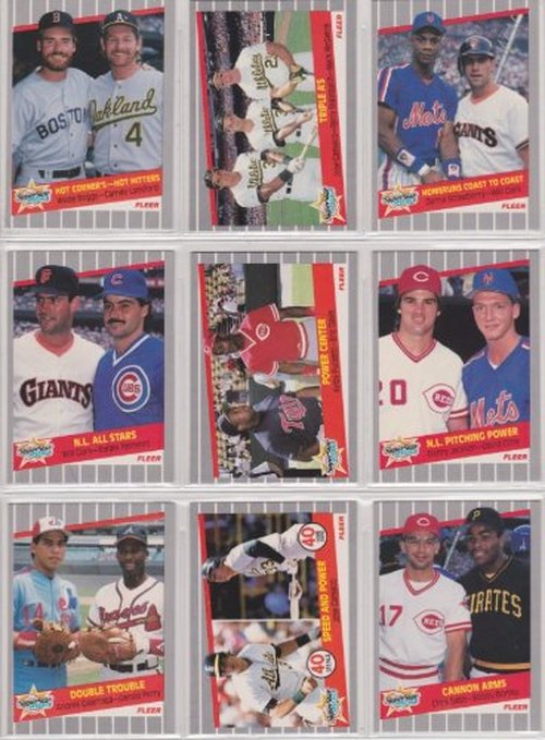 1989 Fleer Baseball Factory set