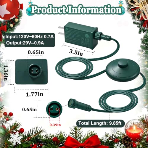 29V 26W LED Power Supply with Foot Switch Cable - Low Voltage Transformer TS-26W29V
