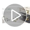 Amerock Stature Single Robe Hook in Champagne Bronze Wall-Mounted