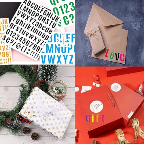 ALNGFUIK Waterproof Vinyl Letter and Number Stickers for Mailbox DIY Crafts
