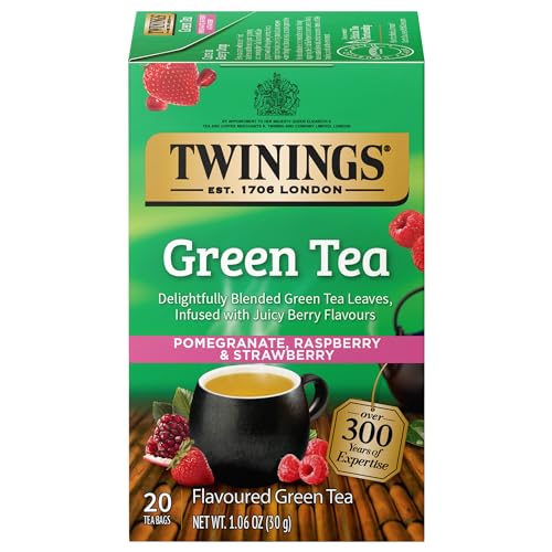 Twinings Green Tea with Pomegranate, Raspberry & Strawberry - 20 Bags