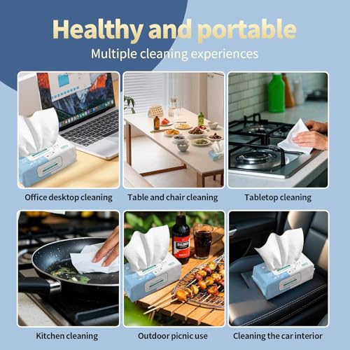 Eco-Friendly Reusable Dish Soap Foam Wipes - 60 Pack for All Surfaces