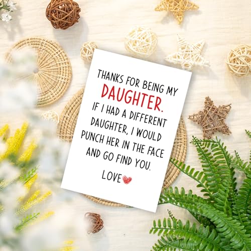 Funny Birthday Card for Daughter - Hilarious Gift from Parents