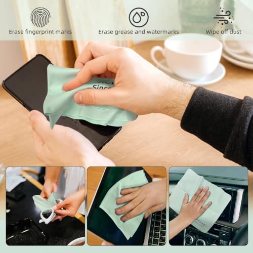 UpaClaire Extra Large Suede Eyeglass Cleaning Cloth - 8" x 10"