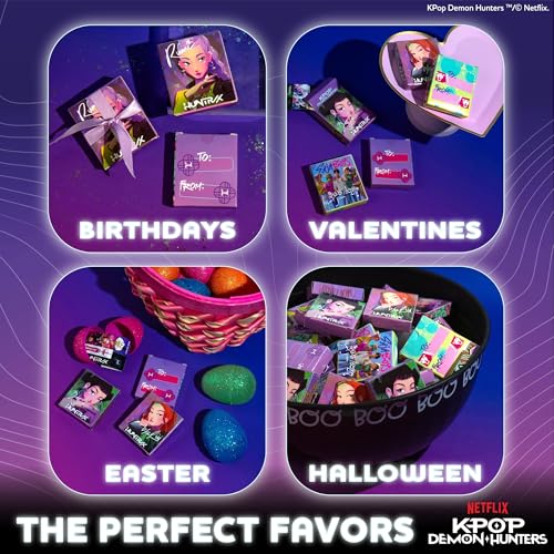 Kpop Demon Hunters Sticker Party Packs - 16 Gift Boxes, 80+ Stickers