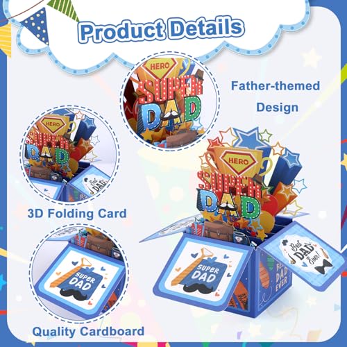 3D Pop-Up Birthday Card for Dad | Unique Greeting Card Gift