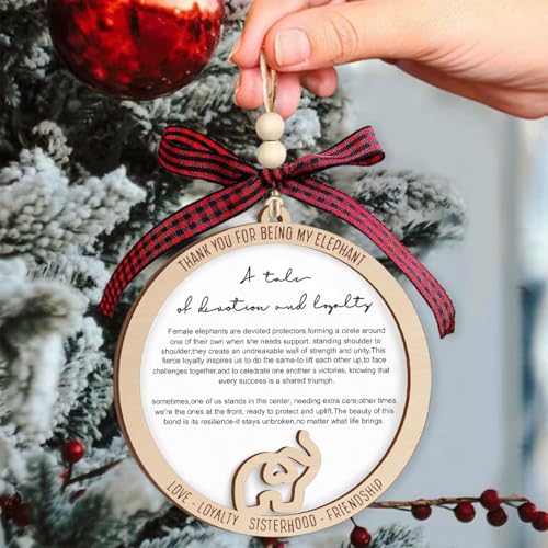 Elephant Ornament for Sisterhood & Friendship - Meaningful Gift