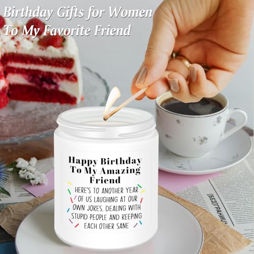 Amazing Friend Birthday Scented Candle - Best Gift for Women & Men