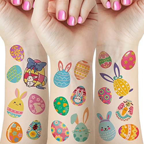 Easter Temporary Tattoos for Kids - 80+ Bunny & Egg Stickers