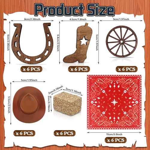 36PCS Mini Cowboy Hat Party Decorations for Western Theme Events